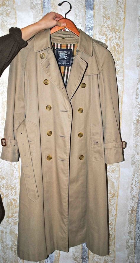 vintage burberry wool coat|vintage burberry trench coat men's.